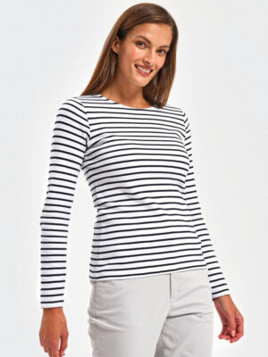 Asquith & Fox Women's Marinière Coastal Long Sleeve Tee