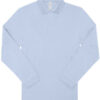 B&C BE INSPIRED My Polo 180 Long Sleeve Blush Blue