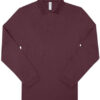 B&C BE INSPIRED My Polo 180 Long Sleeve Burgundy