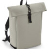 BagBase Matte PU Roll-Top Backpack Clay