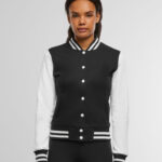 Build Your Brand Ladies' Sweat College Jacket