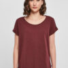 Build Your Brand Ladies' Long Slub Tee