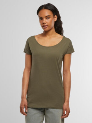 Build Your Brand Ladies' Wideneck Tee