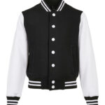 Build Your Brand Kids' Organic Sweat College Jacket