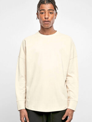 Build Your Brand Oversized Cut On Sleeve Longsleeve