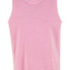 Build Your Brand Ladies Vintage Washed Sleeveless Tee Cool Pink