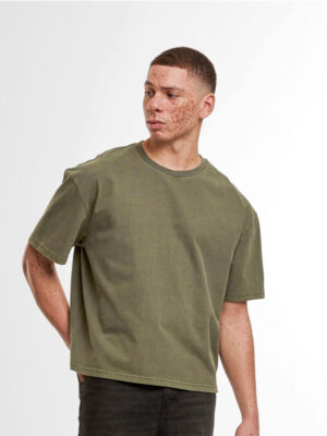 Build Your Brand Vintage Cropped Heavy Oversize Tee