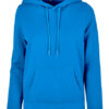 Build Your Brand Basic Ladies' Basic Hoody Intense Blue
