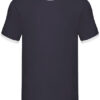 Fruit of the Loom Ringer Tee Navy White