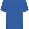 Fruit of the Loom Ringer Tee Royal Blue White