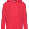 Fruit of the Loom Kids' Premium Hooded Sweat Red