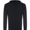 Just Cool Men's Cool Cowl Neck Top Jet Black