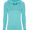 Just Cool Women's Cool Cowl Neck Top Ocean Melange