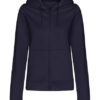 Just Hoods Women's College Zoodie New French Navy