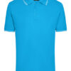Daiber Men's Polo Turquoise White