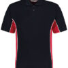 Kustom Kit Classic Fit Track Polo Navy Red White