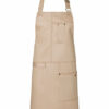Karlowsky Latzschürze Urban Casual-Style Beige (ca. Pantone 7529 C)