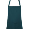 Karlowsky Kurze Latzschürze Basic mit Schnalle und Tasche Pine Green (ca. Pantone 4189c)