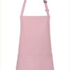 Karlowsky Kurze Latzschürze Basic mit Schnalle und Tasche Rose (ca. Pantone 4065c)