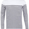 SOL´S Men's Long Sleeve Striped T-Shirt Matelot White Navy