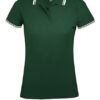 SOL´S Women's Polo Shirt Pasadena Forest Green White