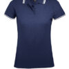 SOL´S Women's Polo Shirt Pasadena French Navy White