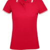 SOL´S Women's Polo Shirt Pasadena Red White
