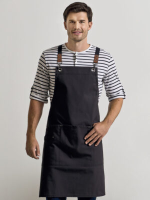 Premier Workwear Clip ‘n’ Clasp Cross-Back Bib Apron