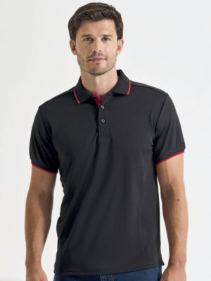 Premier Workwear Men's Contrast Coolchecker® Polo