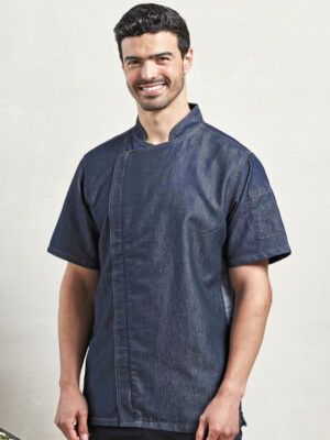 Premier Workwear Chef's Zip-Close Short Sleeve Jacket
