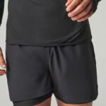Tombo Men's Double Layer Sports Short
