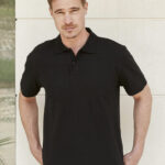 Henbury Men's Stretch Piqué Polo Shirt