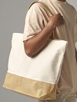 Westford Mill Jute Base Canvas Bag XL