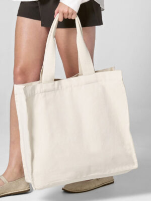 Westford Mill Chevron Handle Shopper