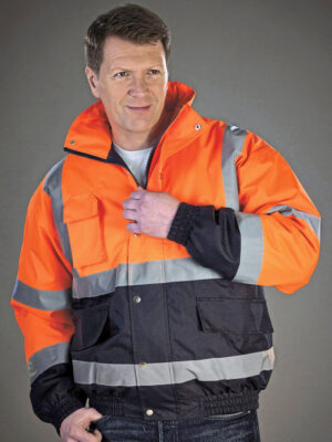 YOKO Hi-Vis Two-Tone Bomber Jacket